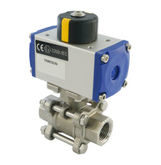 Válvula de bola neumática de 2 vías de acero inoxidable y muelle cerrado G3/8'' - BL2SA3