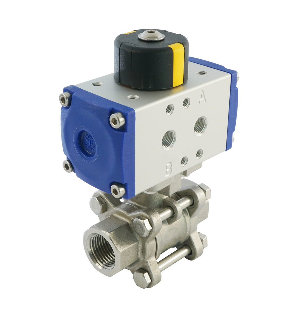 Válvula de bola neumática de 2 vías de acero inoxidable y muelle cerrado G3/8'' - BL2SA3