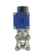 Válvula de bola neumática de acero inoxidable de 2 vías y doble efecto G1/2'' - BL2SA3