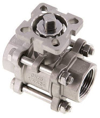 Válvula de bola de acero inoxidable de 2 vías G1'' de 3 piezas de paso total ISO-Top - BL2SA3