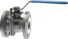 Válvula de bola de brida de 2 vías de acero inoxidable 1.4408 DN 20 PN 16