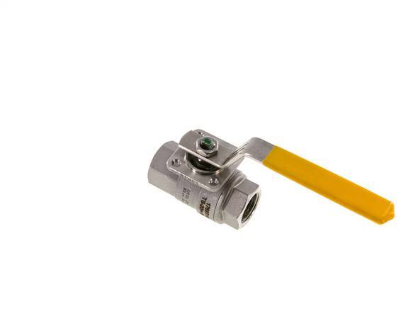 Válvula de bola de acero inoxidable de 2 vías para gas Rp 1/2 pulgadas