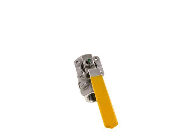Válvula de bola de acero inoxidable de 2 vías para gas Rp 1/2 pulgadas