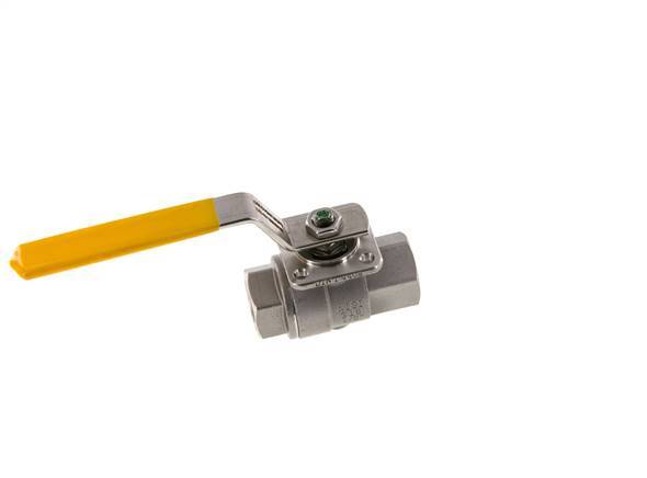 Válvula de bola de acero inoxidable de 2 vías para gas Rp 1/2 pulgadas