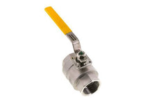 Válvula de bola de acero inoxidable de 1-1/2 pulgadas para gas de 2 vías
