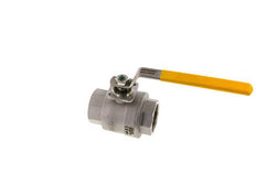 Válvula de bola de acero inoxidable de 1-1/2 pulgadas para gas de 2 vías