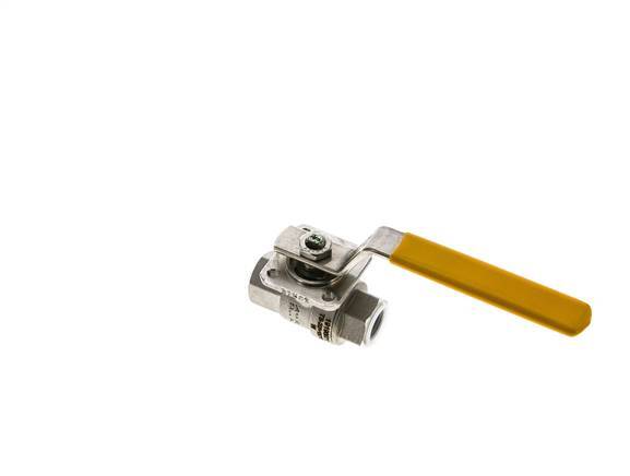 Válvula de bola de acero inoxidable de 2 vías para oxígeno Rp 3/8 pulgadas