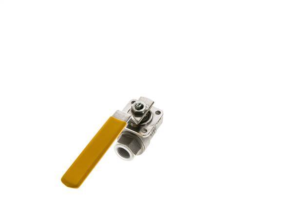 Válvula de bola de acero inoxidable de 2 vías para oxígeno Rp 3/8 pulgadas