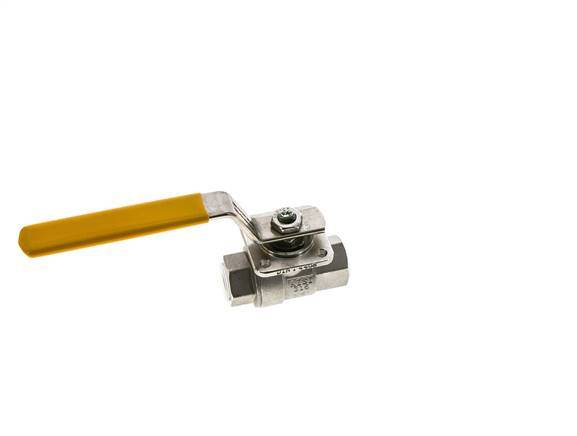 Válvula de bola de acero inoxidable de 2 vías para oxígeno Rp 3/8 pulgadas