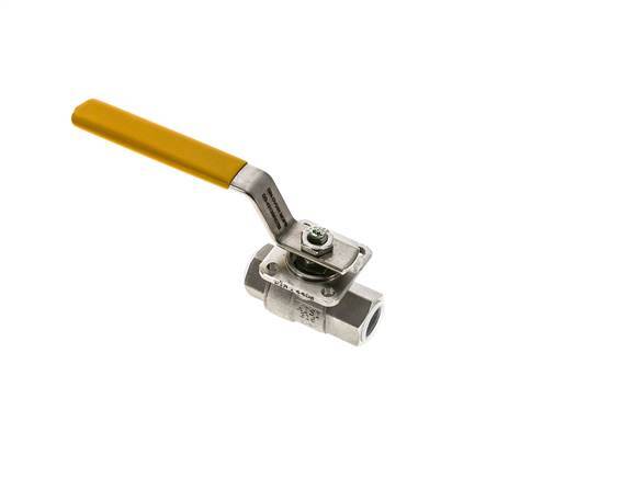 Válvula de bola de acero inoxidable de 2 vías para oxígeno Rp 3/8 pulgadas