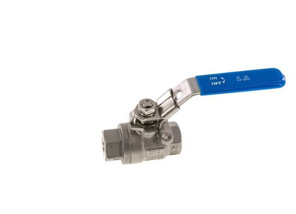 Válvula de bola de acero inoxidable de 2 vías de 1/4 de pulgada G