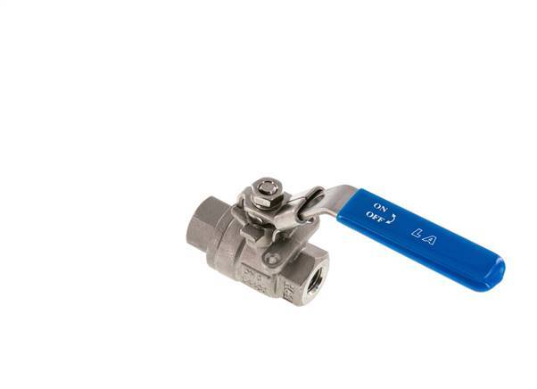 Válvula de bola de acero inoxidable de 2 vías de 1/4 de pulgada G