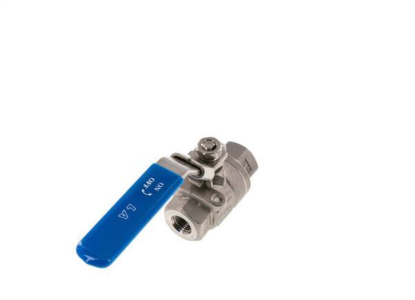 Válvula de bola de acero inoxidable de 2 vías de 1/4 de pulgada G