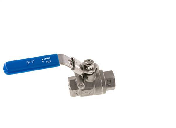 Válvula de bola de acero inoxidable de 2 vías de 1/4 de pulgada G