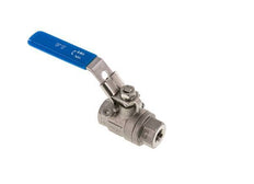 Válvula de bola de acero inoxidable de 2 vías de 1/4 de pulgada G