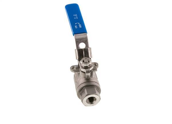 Válvula de bola de acero inoxidable de 2 vías de 1/4 de pulgada G