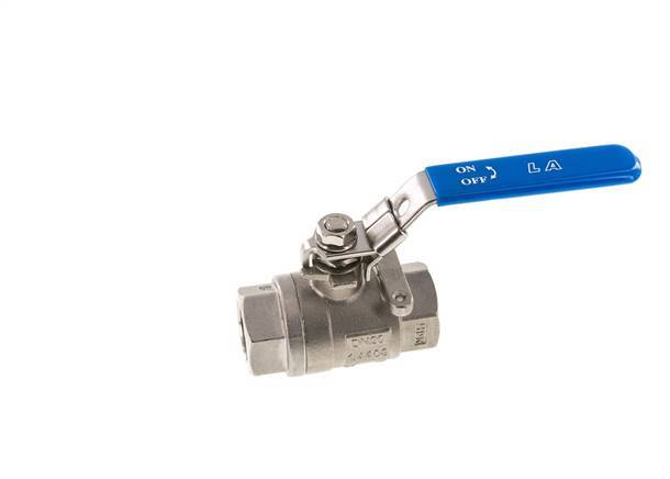 G Válvula de bola de 2 vías de acero inoxidable de 3/4 de pulgada