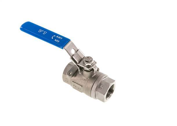 G Válvula de bola de 2 vías de acero inoxidable de 3/4 de pulgada