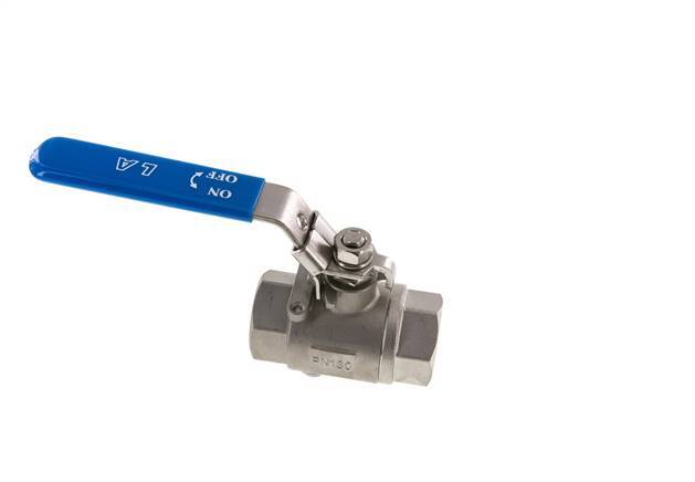G Válvula de bola de acero inoxidable de 1 pulgada y 2 vías