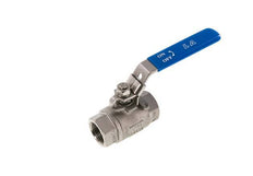 G Válvula de bola de acero inoxidable de 1 pulgada y 2 vías