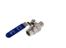 Válvula de bola de acero inoxidable de 2 vías macho a hembra R/Rp 3/4 pulgadas PN 63