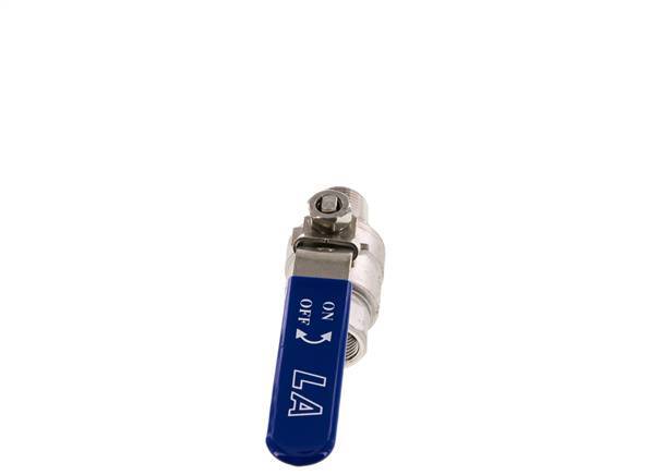 Válvula de bola de acero inoxidable de 2 vías macho a hembra R/Rp 3/4 pulgadas PN 63