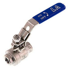 G Válvula de bola de acero inoxidable de 3/8 pulgadas compacta PN 63 de 2 vías