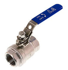 G Válvula de bola de acero inoxidable de 2 vías compacta PN 63 de 1 pulgada