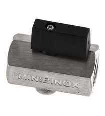 G 1/2 pulgada Miniválvula de bola de acero inoxidable de 2 vías 25 Bar