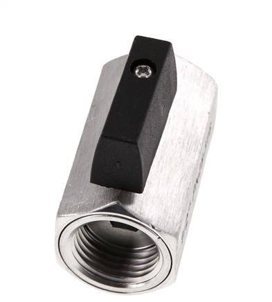 G 1/2 pulgada Miniválvula de bola de acero inoxidable de 2 vías 25 Bar