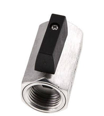 G 1/2 pulgada Miniválvula de bola de acero inoxidable de 2 vías 25 Bar