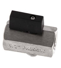 G 1/2 pulgada Miniválvula de bola de acero inoxidable de 2 vías 25 Bar