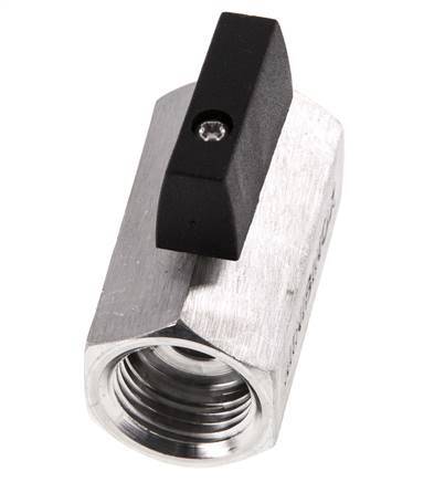 G 1/2 pulgada Miniválvula de bola de acero inoxidable de 2 vías 25 Bar