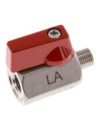 Válvula de bola de acero inoxidable de 2 vías de 1/8 de pulgada macho a hembra 63 Bar