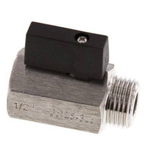 Válvula de bola de acero inoxidable de 2 vías, macho a hembra, de 1/2 pulgada, 25 bar