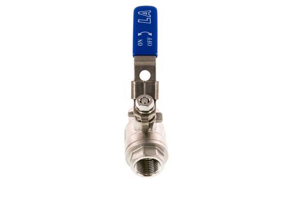 Válvula de bola de 2 vías G1/2'' Acero inoxidable PTFE 63 bar - BL2SM