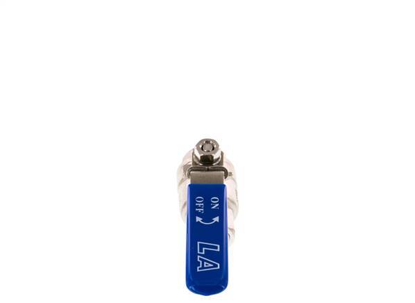 Válvula de bola de 2 vías G1/2'' Acero inoxidable PTFE 63 bar - BL2SM