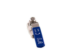 Válvula de bola de 2 vías G1/4'' Acero inoxidable PTFE 63 bar - BL2SM