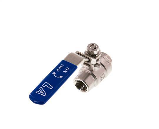 Válvula de bola de 2 vías G1/4'' Acero inoxidable PTFE 63 bar - BL2SM