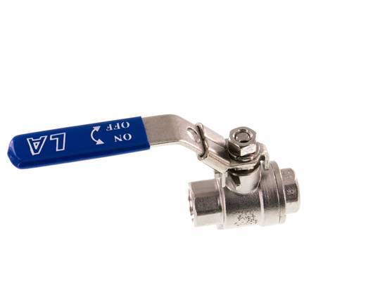 Válvula de bola de 2 vías G1/4'' Acero inoxidable PTFE 63 bar - BL2SM