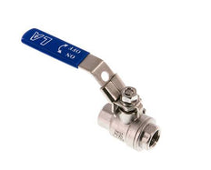 Válvula de bola de 2 vías G1/4'' Acero inoxidable PTFE 63 bar - BL2SM