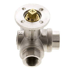 Válvula de bola de 3 vías en L G1/2'' latón ISO-Top 40bar - BL3BAL