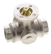 Válvula de bola de 3 vías en L G3/4'' latón ISO-Top 40bar - BL3BAL