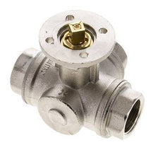 Válvula de bola de 3 vías en L G3/4'' latón ISO-Top 40bar - BL3BAL