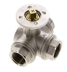Válvula de bola de 3 vías en L G3/4'' latón ISO-Top 40bar - BL3BAL