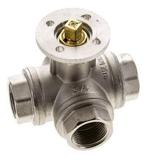 Válvula de bola de 3 vías en L G3/4'' latón ISO-Top 40bar - BL3BAL