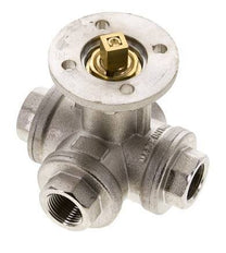 Válvula de bola de 3 vías en L G3/8'' latón ISO-Top 40bar - BL3BAL