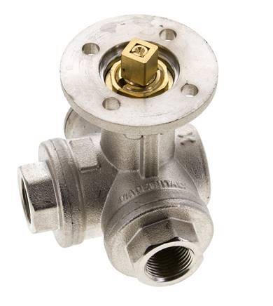 Válvula de bola de 3 vías en L G3/8'' latón ISO-Top 40bar - BL3BAL
