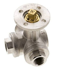 Válvula de bola de 3 vías en L G3/8'' latón ISO-Top 40bar - BL3BAL