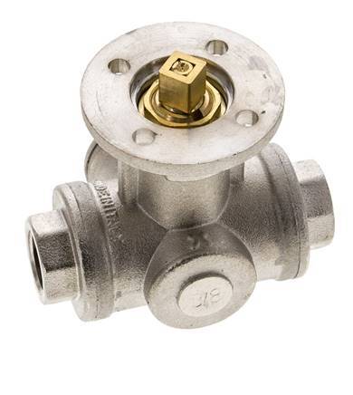 Válvula de bola de 3 vías en L G3/8'' latón ISO-Top 40bar - BL3BAL